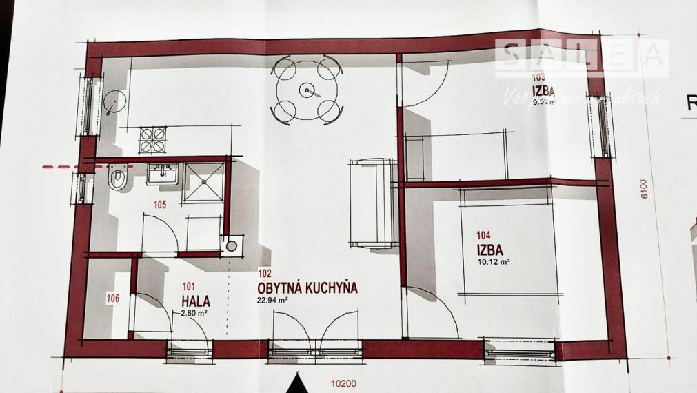 3 izbový rodinný dom Kajal o výmere 58 m2 na pozemku 220 m2 ( môžnosť dokúpiť pozemok) 