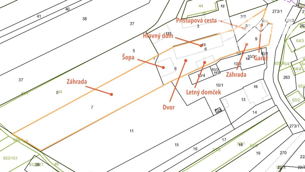4 izbový rodinný dom, 2695m2, Baďan okres Banská Štiavnica