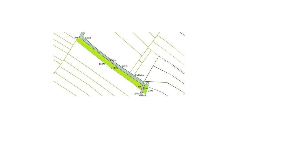 Pozemok v obci Jablonka o výmere 773m2.