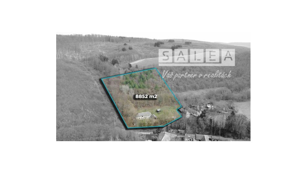 Pozemok s chalupou v obci Podkylava o výmere 8852m2.