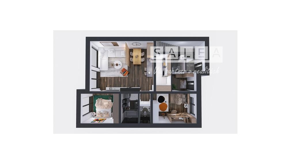 VÝHODNÁ PONUKA  3i-Byt 96m2+balkón+1x parkovanie Piešťany