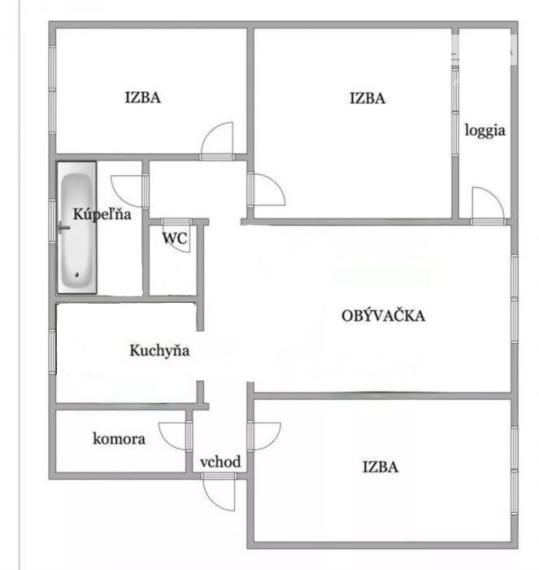 4 izbový byt, bauring 82,9 m2 ul. Mostová Šaľa, EXKLUZÍVNE