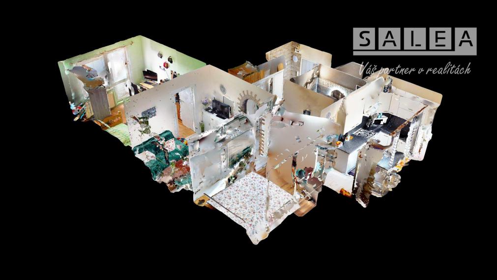 3 - izbový byt v meste Vrbové o výmere 54m2.