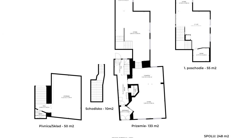 RODINNÝ DOM V CENTRE MESTA, PODLAHOVÁ PLOCHA 248m2, ŽILINA