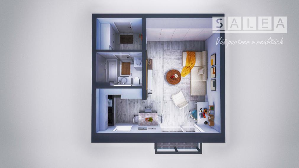 Novostavba 1-izbový byt+balkón  41m2 Dvorníky pri Hlohovci