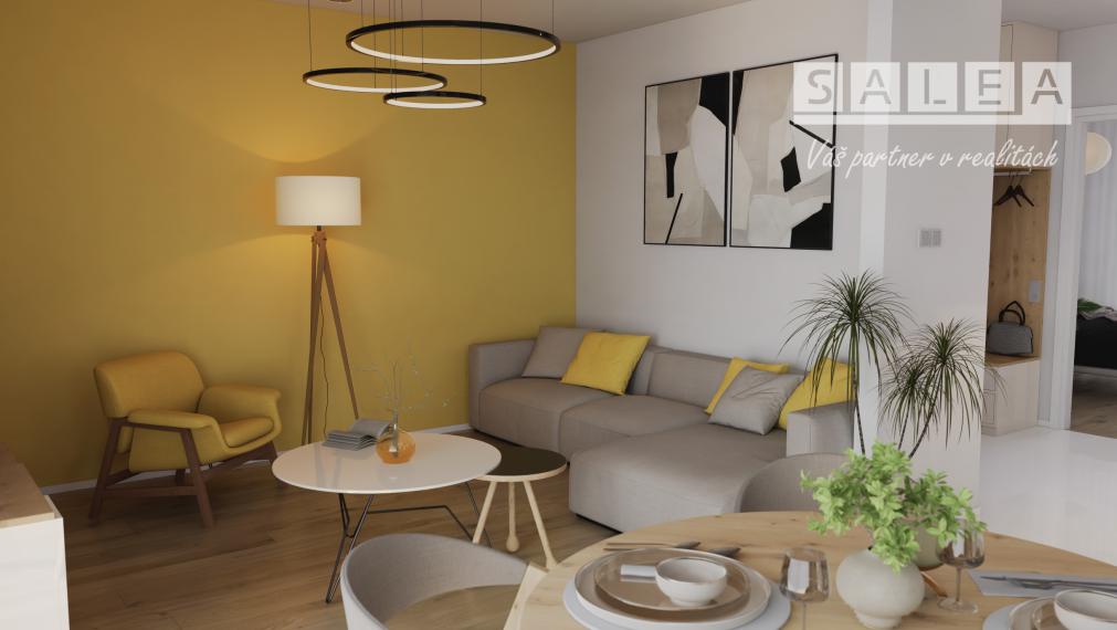 Dvojizbový byt v projekte Srdce Grobu, 49 m2, novostavba