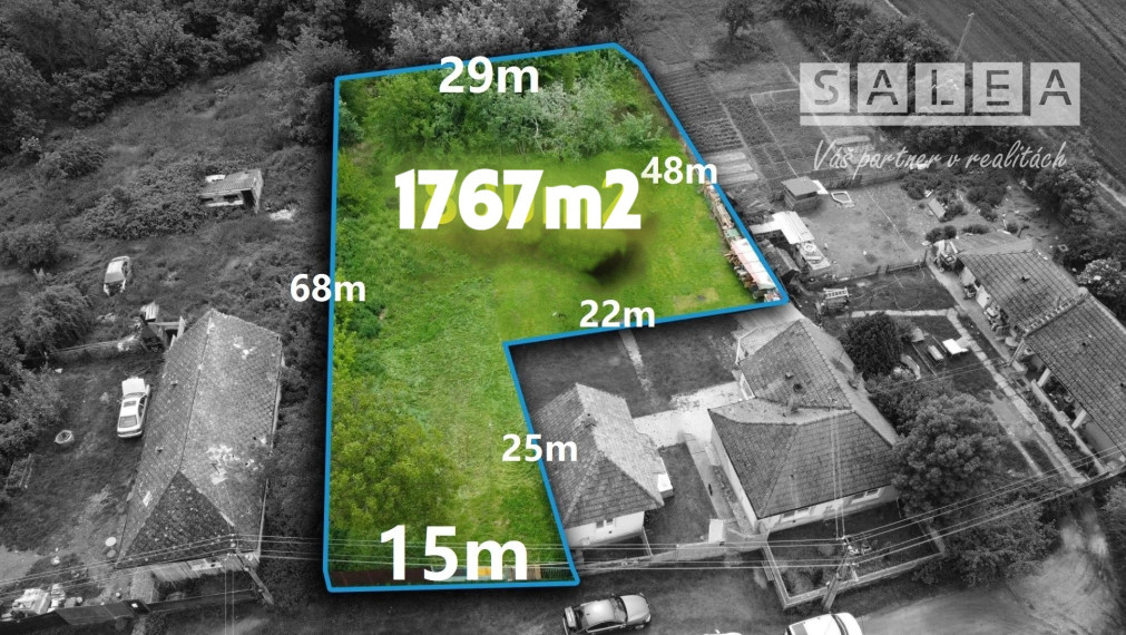 Stavebný pozemok 1 767m2 v tichej lokalite | Tomášikovo