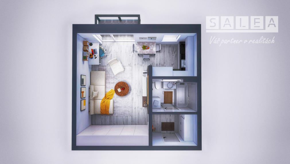 POSLEDNÝ 1-izbový byt+balkón  41m2 Dvorníky pri Hlohovci