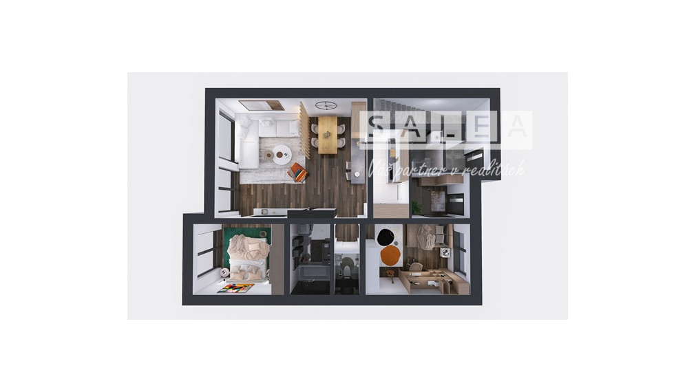 POSLEDNÝ V AKCII 3i-Byt 96m2+balkón+1x parkovanie Vrbové