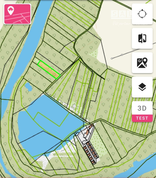 Stavebný pozemok v lese. 2269m2 Tomášikovo