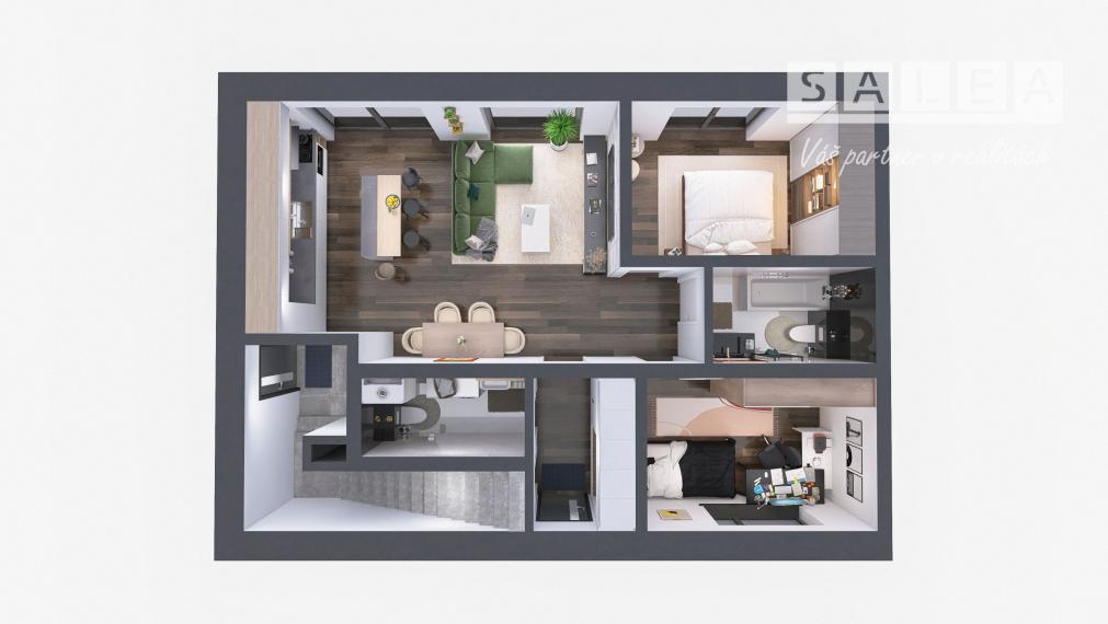 ZAUJÍMAVÉ 3i dom+kuchyňa+1x parking+záhrada154m2 Krakovany