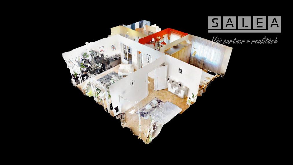 NADŠTANDARDNÝ 3-IZBOVÝ TEHLOVÝ BYT (81 m²) S VLASTNOU KOTOLŇOU v Krompachoch