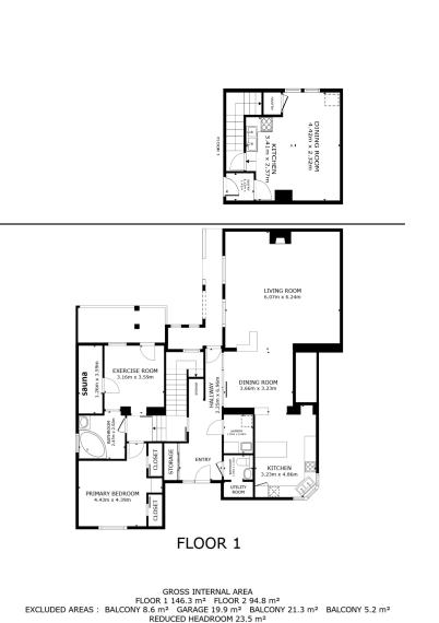 Zariadený, wellness, 8i- 470m2, pozemok 1840m2, Horné Saliby