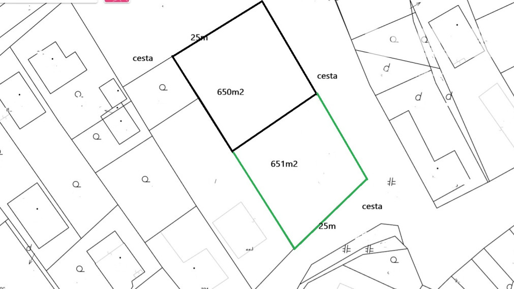 Stavebný pozemok, 650m2, Tureň, okres Senec