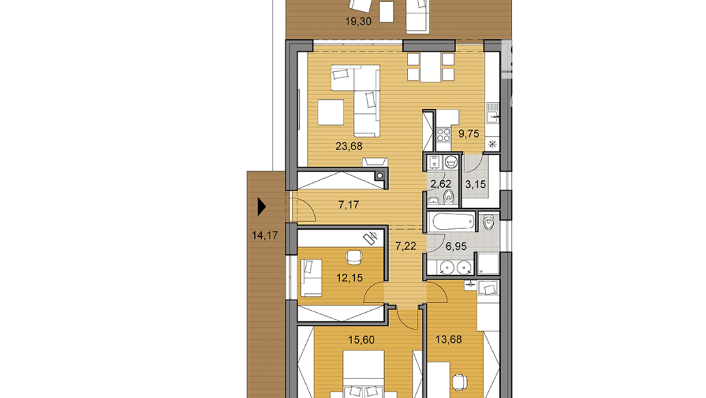 Novostavba! 4 izbový rodinný dom, 495m2 Kapria ulica Senec