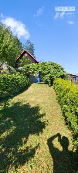 TEPLIČKA NAD VÁHOM-CHATA 4x5m s POZEMKOM 304m2-TOP LOKALITA
