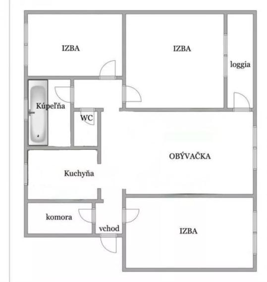 4 izbový byt, bauring 82,9 m2 ul. Mostová Šaľa, EXKLUZÍVNE