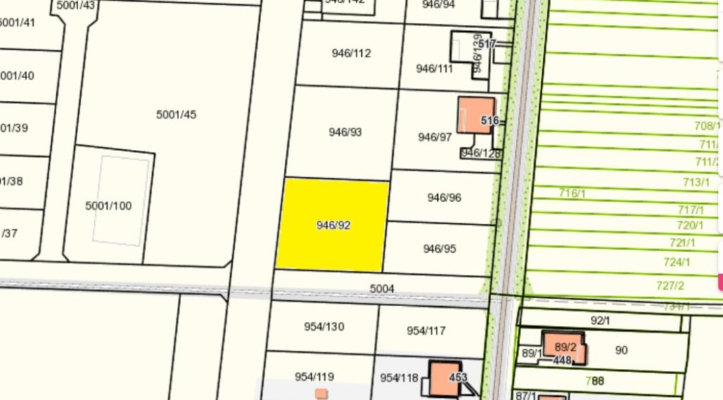 Pozemok Hrádok pri Piešťanoch1461m2 výstavba 2x rodinný dom