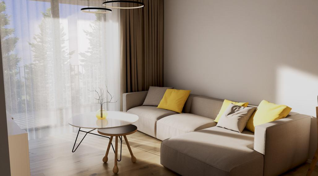 Trojizbový byt v novostavbe vo Veľkom Grobe, 68 m2 plus balkón 26 m2