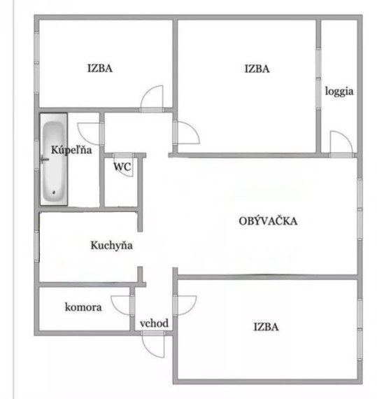 4 izbový byt, bauring 82,9 m2 ul. Mostová Šaľa, EXKLUZÍVNE