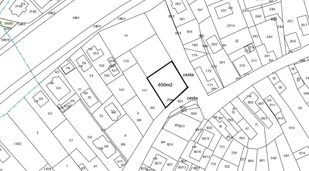 Stavebný pozemok, 650m2, Tureň, okres Senec