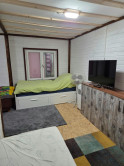 Záhrada s chatkou, bazénom a záhradným domčekom 276 m2