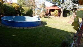 Útulná chata, 23 m2, altánok, záhradný gril, bazén, Levice