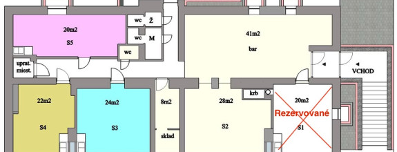 Prenájom pre pestrú ponuku služieb pešia zóna Šaľa 200 m2 alebo po miestnostiach