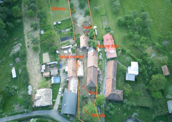 4 izbový rodinný dom, 2695m2, Baďan okres Banská Štiavnica