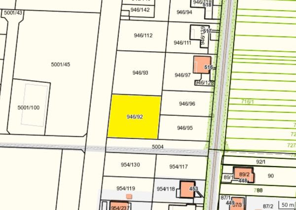 Pozemok Hrádok pri Piešťanoch1461m2 výstavba 2x rodinný dom