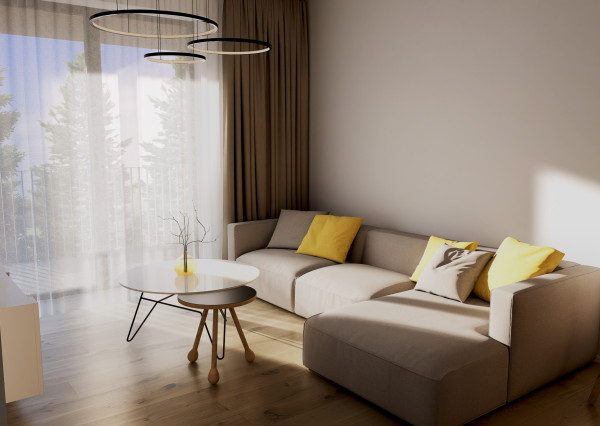 Trojizbový byt v novostavbe vo Veľkom Grobe, 68 m2 plus balkón 26 m2