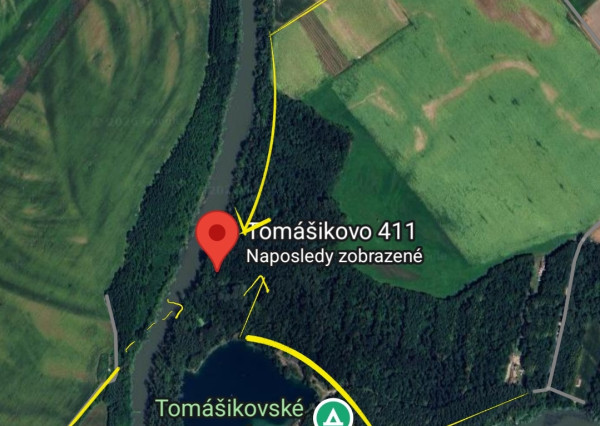 Stavebný pozemok v lese. 2269m2 Tomášikovo