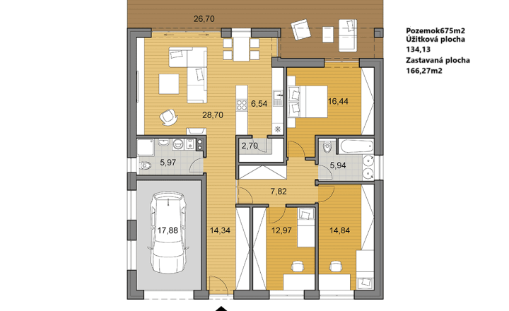 4 izbový bungalov, garáž, 540m2, Hájna ulica, Bernolákovo - fotografia 19