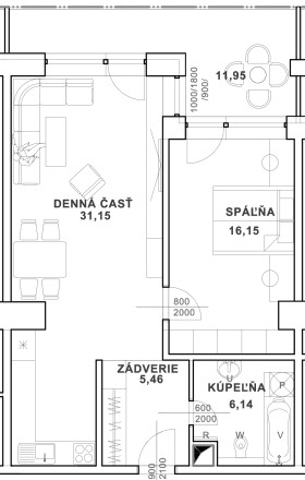 NOVOSTAVBA: BYT 2+KK, VEĽKÝ BALKÓN, 72m2, ŽILINA - HLINY - fotografia 9