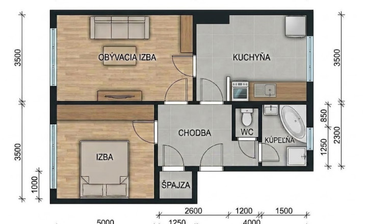 ZREKONŠTRUOVANÝ 2-IZBOVÝ BYT, 59 m², BYTČA - CENTRUM - fotografia 11