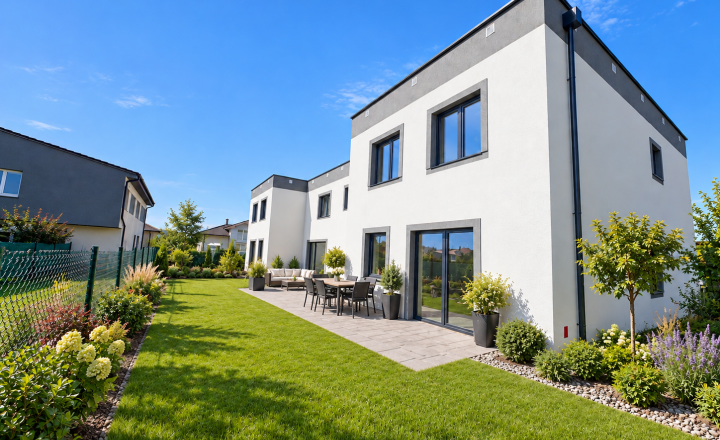 NOVOSTAVBA 4-izbového rodinného domu v MALINOVE | 119 m² | 3 PARKOVACIE MIESTA